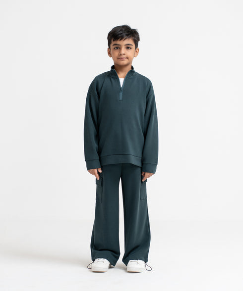 Kids' LuxeStretch Half Zip Sweatshirt