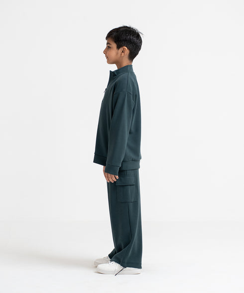 Kids' LuxeStretch Half Zip Sweatshirt