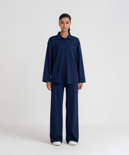 Women's Pocket Button Down Set