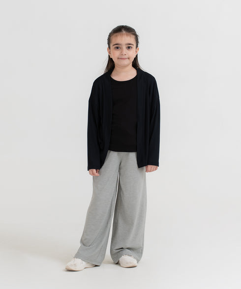 Girls' Modal Rib Cardigan