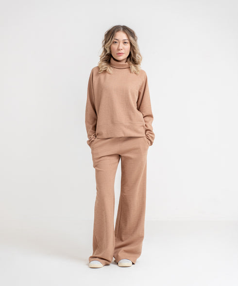 Women's Rib Relaxed Fit Turtleneck