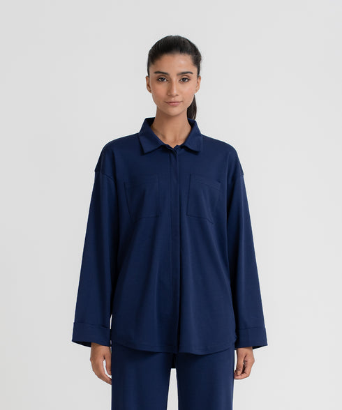 Women's Pocket Button Down Set