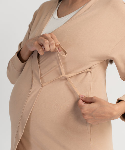 Women's Maternity/Nursing Wrap Cardigan