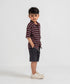 Boys' Waffle Striped Shirt