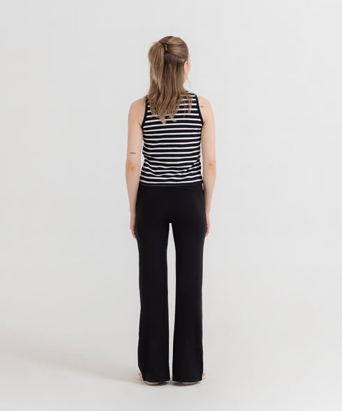 Women's Striped Cropped Tank Top