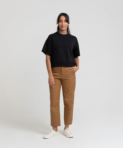 Women's Short Sleeve Sweatshirt