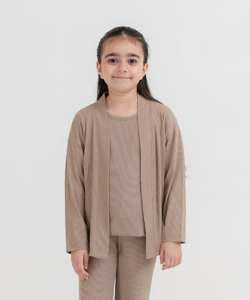 Girls' Modal Rib Cardigan