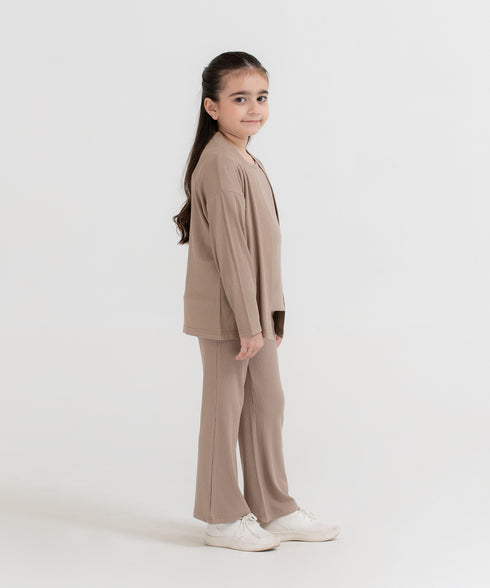 Girls' Modal Rib Cardigan