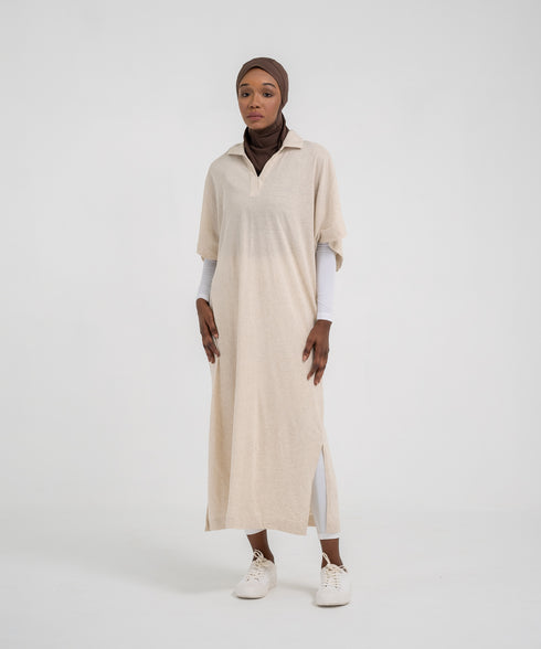 Women's Linen Collar Dress