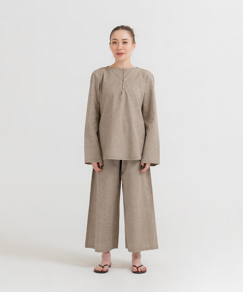 Women's Linen Cropped Pants