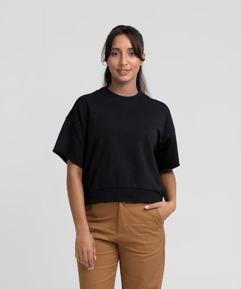 Women's Short Sleeve Sweatshirt