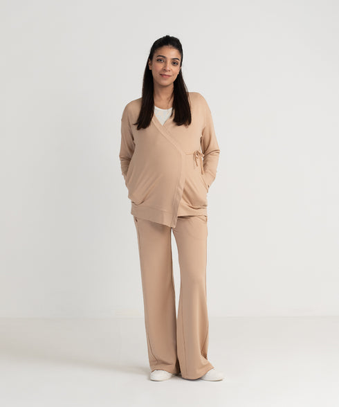 Women's Maternity/Nursing Wrap Cardigan