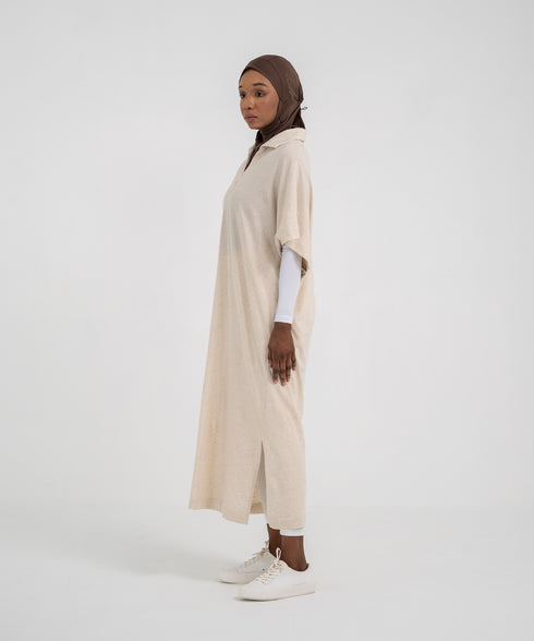 Women's Linen Collar Dress
