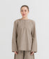 Women's Linen Henley Shirt