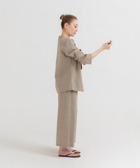 Women's Linen Cropped Pants