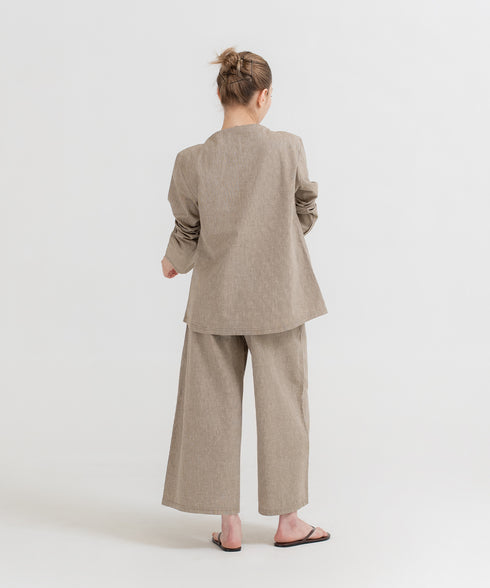 Women's Linen Cropped Pants
