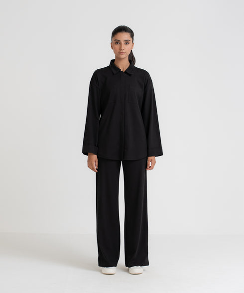 Women's Pocket Button Down Set