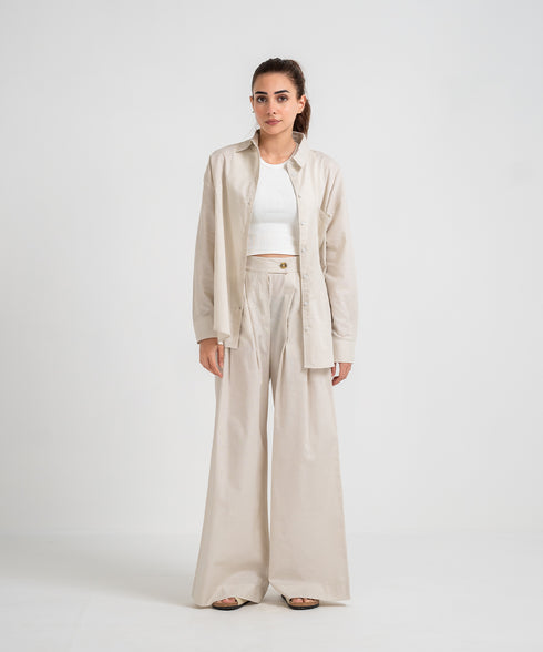 Women's Twill Button Down Shirt