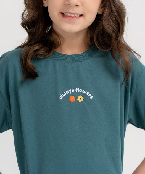 Girls' Flower Tee