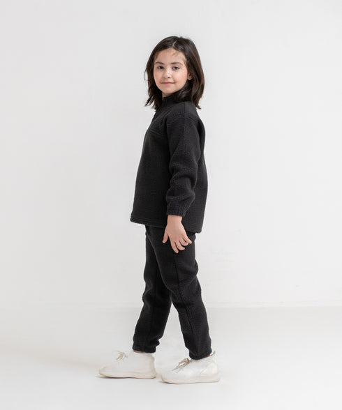 Girls' Sherpa Mock Neck Set