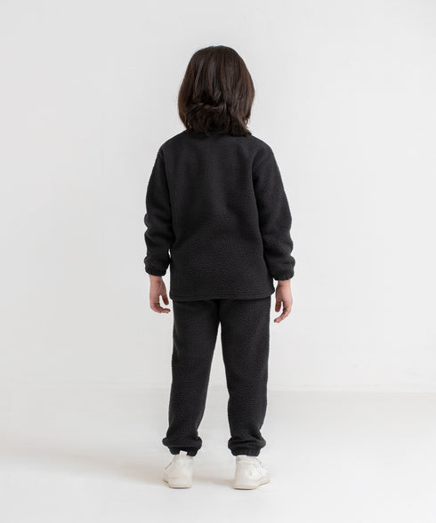 Girls' Sherpa Mock Neck Set