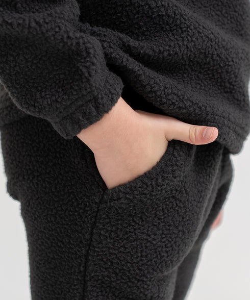 Girls' Sherpa Mock Neck Set