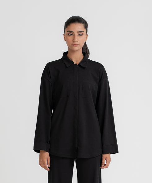 Women's Pocket Button Down Set