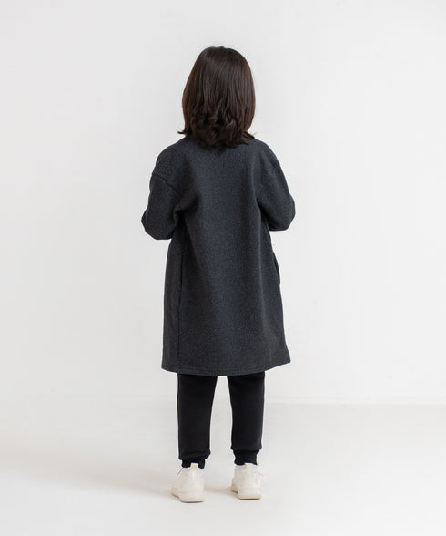 Girls' Overlap Fleece Cardigan