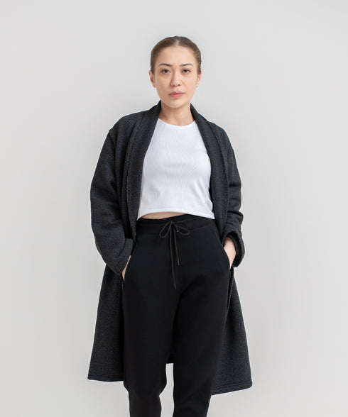 Women's Fleece Overlap Cardigan