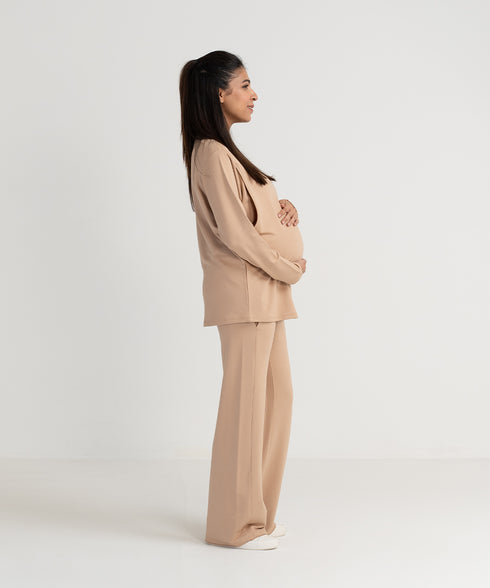 Women's Henley Maternity/Nursing Top