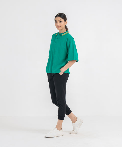 Women's Oversized Polo Shirt