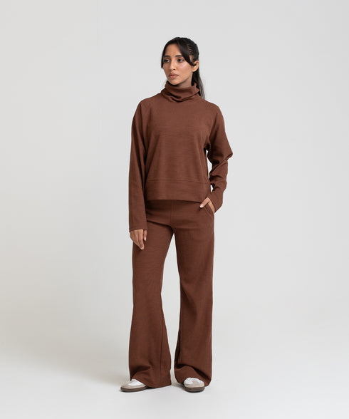 Women's Rib Relaxed Fit Turtleneck
