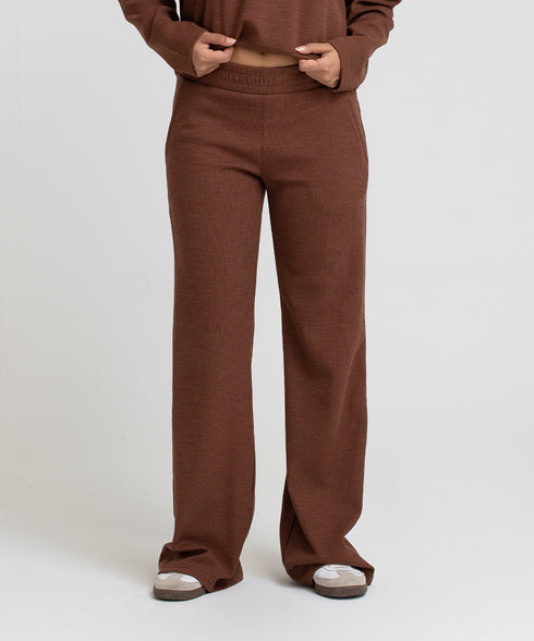 Women's Rib Straight Pants
