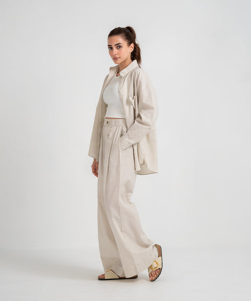 Women's Twill Button Down Shirt