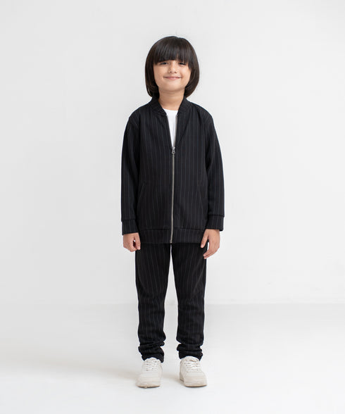 Kids' LuxeStretch Pin Stripe Jacket