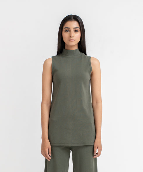 Women's Sleeveless Ribbed Set