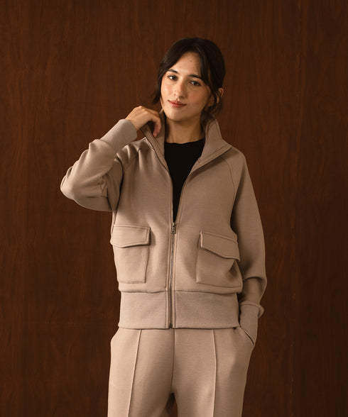 Women's LuxeStretch Mock Neck Jacket