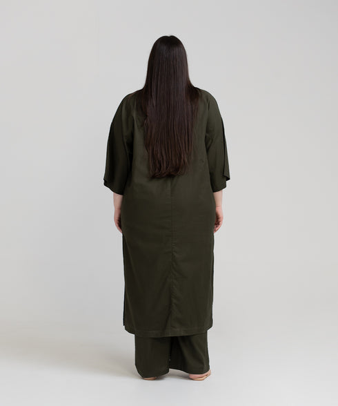 Women's Plus Collared Set