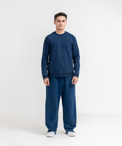 Men's Denim Pocket Sweatshirt