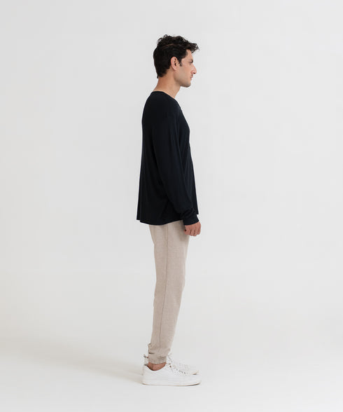 Men's Modal Rib Henley