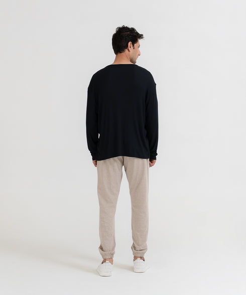 Men's Modal Rib Henley