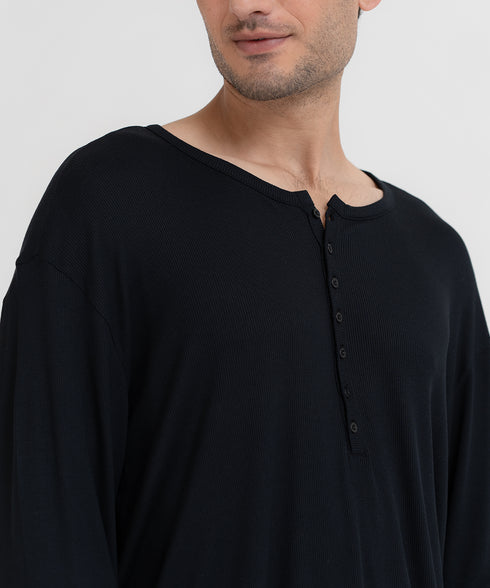 Men's Modal Rib Henley