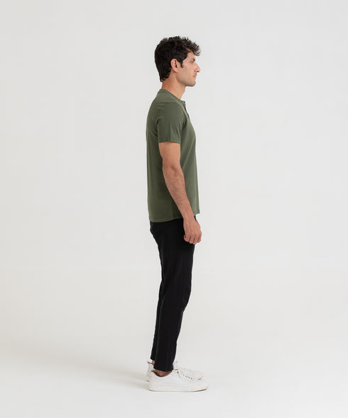 Men's Basic Henley Tee