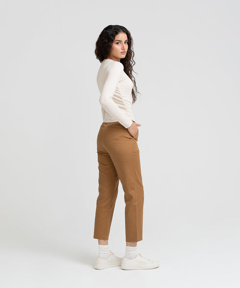 Women's Twill Straight Fit Pants