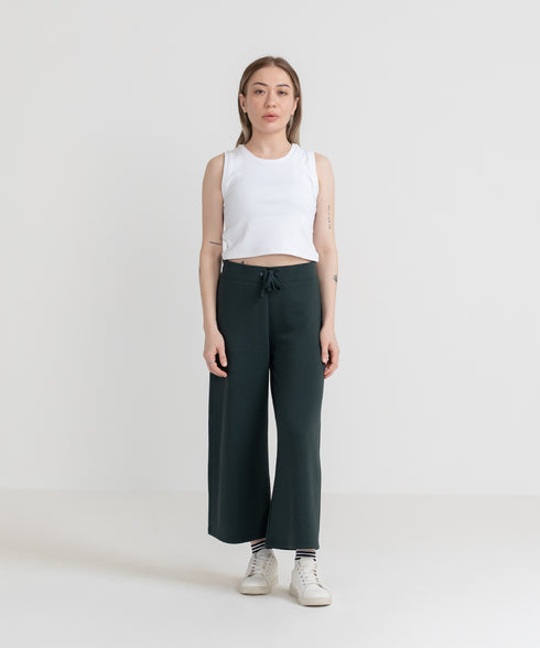 Women's LuxeStretch Cropped Wide Leg Pants