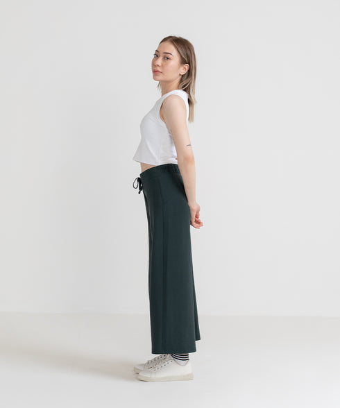 Women's LuxeStretch Cropped Wide Leg Pants