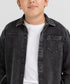 Kids' Denim Hidden Placket Shirt