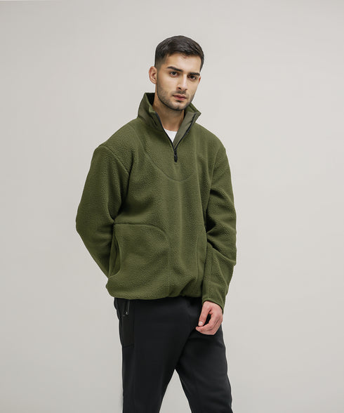Men's Sherpa Mock Neck