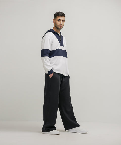 Men's Contrast Panel Hoodie