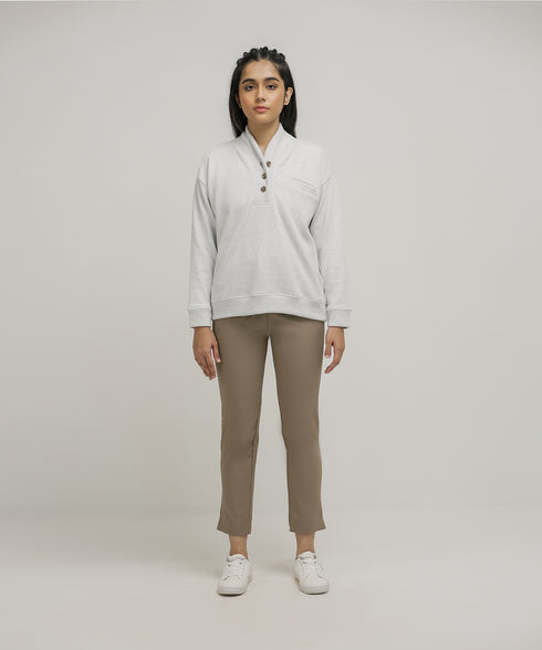 Women's Terry Pocket Henley